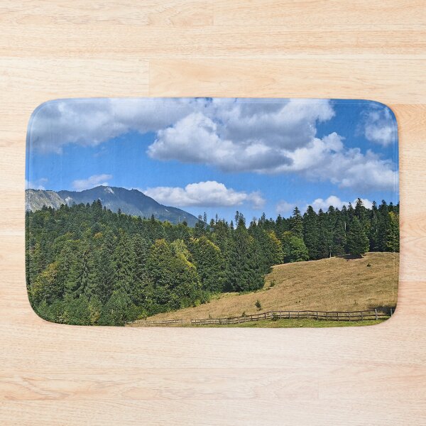 Item preview, Stunning Mountain Meadow Landscape – Green Hills Trees Scenic Nature from Romania designed and sold by MSMPrintDesign.