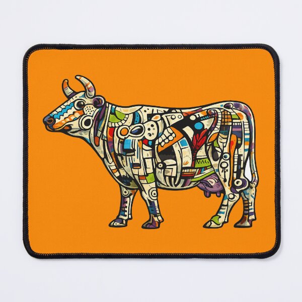 Item preview, Abstract Cubist Cow Illustration designed and sold by Lifer Art and Design.