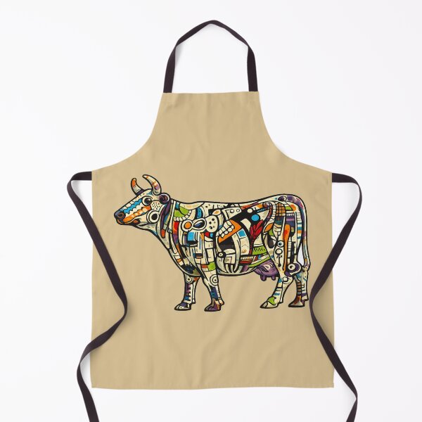 Item preview, Abstract Cubist Cow Illustration designed and sold by Lifer Art and Design.