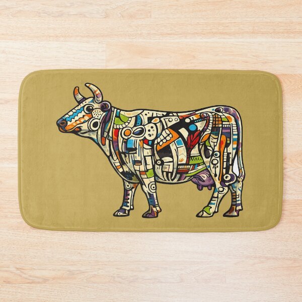 Item preview, Abstract Cubist Cow Illustration designed and sold by Lifer Art and Design.