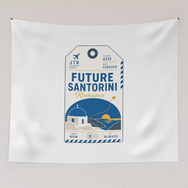 Item preview, Romance Gift, Future Santorini Trip Love designed and sold by pirminio.