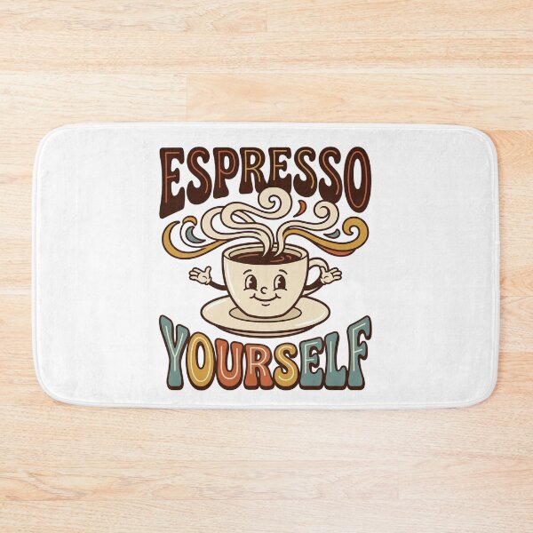 Item preview, Espresso Yourself – Funny Coffee Pun Retro Shirt Art designed and sold by AlexNik.