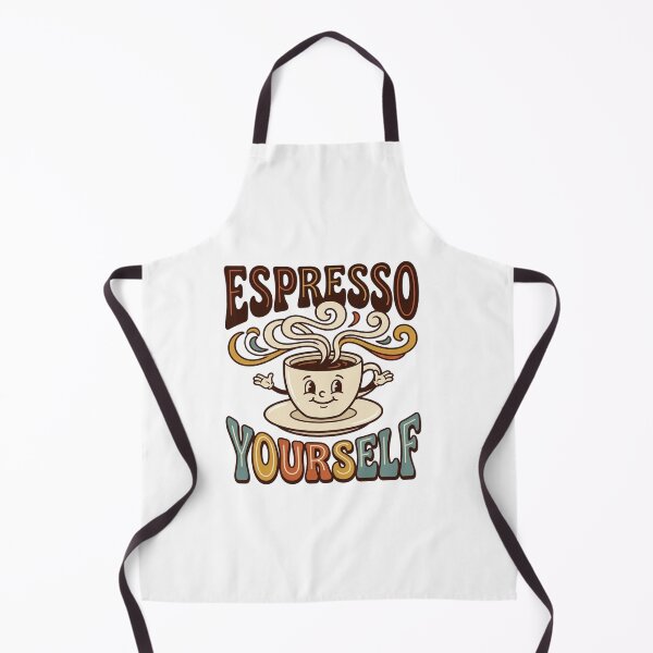 Item preview, Espresso Yourself – Funny Coffee Pun Retro Shirt Art designed and sold by AlexNik.