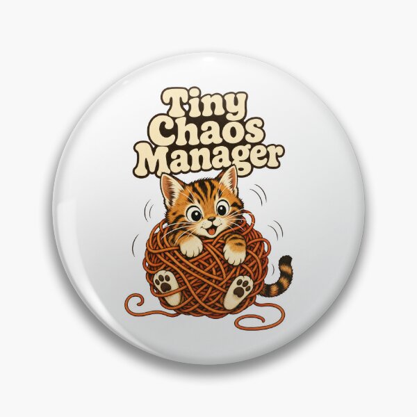 Item preview, Funny Kitten Tiny Chaos Manager Cat Meme designed and sold by pirminio.