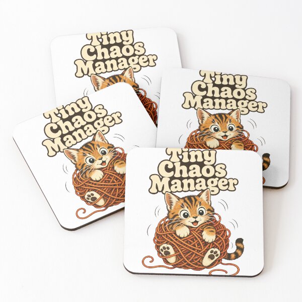 Item preview, Funny Kitten Tiny Chaos Manager Cat Meme designed and sold by pirminio.