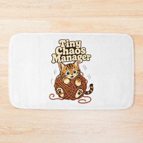 Item preview, Funny Kitten Tiny Chaos Manager Cat Meme designed and sold by pirminio.