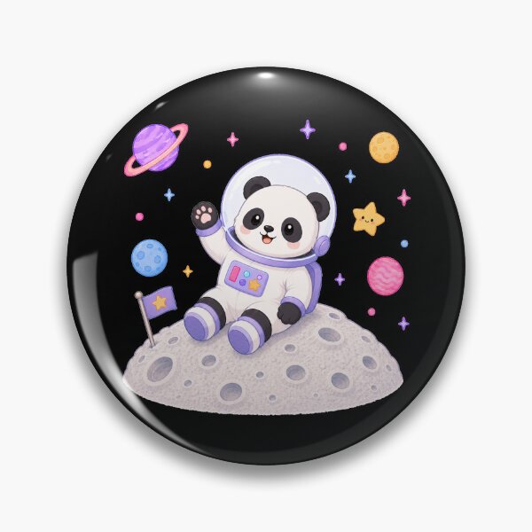 Item preview, Cute Kawaii Panda Astronaut on the Moon designed and sold by Seculinator.