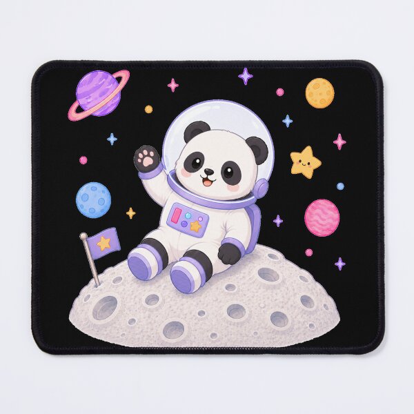 Item preview, Cute Kawaii Panda Astronaut on the Moon designed and sold by Seculinator.