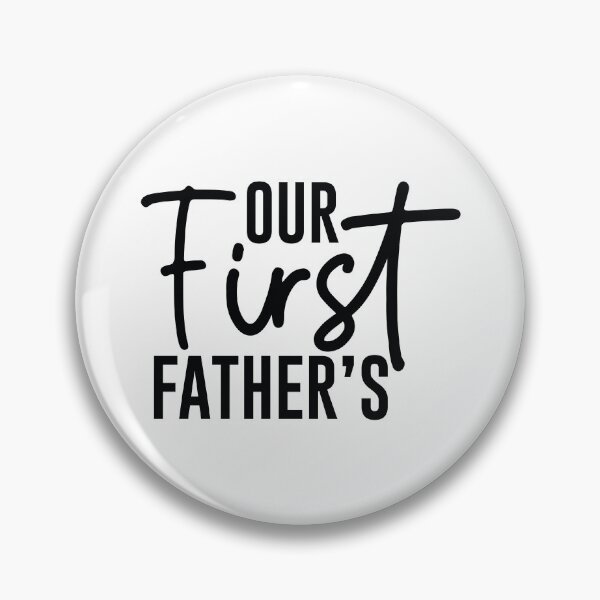 Item preview, Our First Fathers Day - Cute First Fathers Day Retro Vintage New Dad Husband Family Born Baby Love Cool Gift designed and sold by FuzionRaptor.