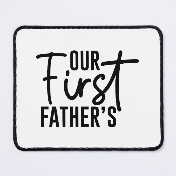 Item preview, Our First Fathers Day - Cute First Fathers Day Retro Vintage New Dad Husband Family Born Baby Love Cool Gift designed and sold by FuzionRaptor.