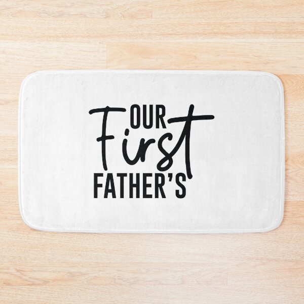 Item preview, Our First Fathers Day - Cute First Fathers Day Retro Vintage New Dad Husband Family Born Baby Love Cool Gift designed and sold by FuzionRaptor.