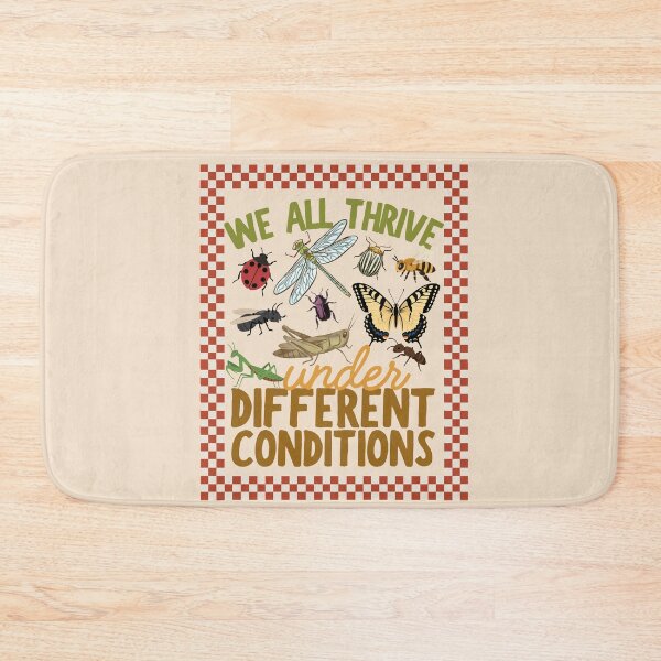 Item preview, We All Thrive Under Different Conditions Checkered Insects designed and sold by SunfullyYours.