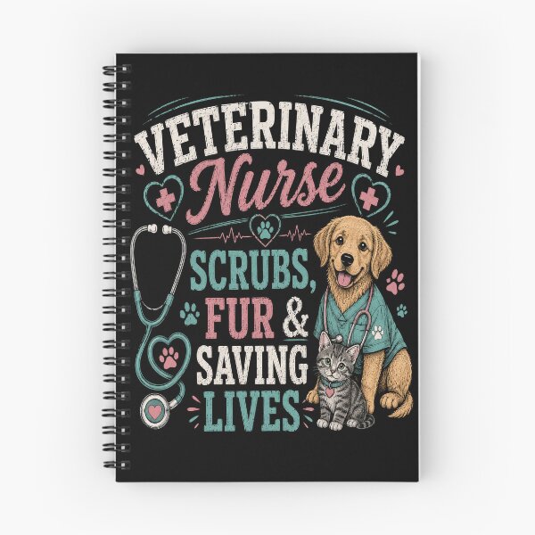Item preview, Veterinary Nurse Scrubs, Fur & Saving Lives designed and sold by SavvyKloset.