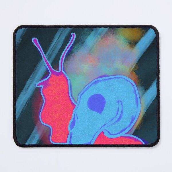 Item preview, Snail with skull-shaped shell on a disco background designed and sold by mousse-tache.