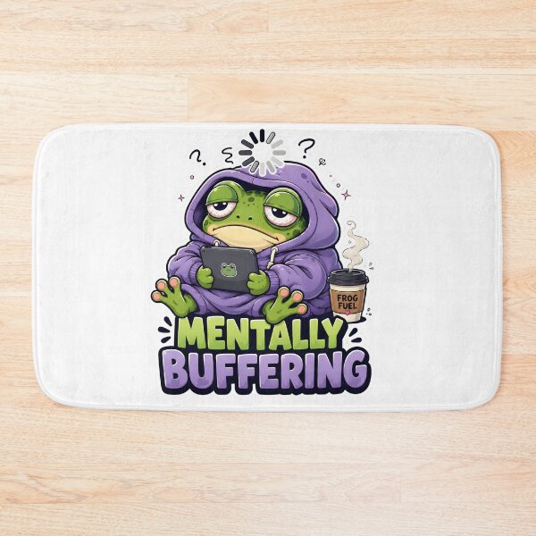 Item preview, Frog Mentally Buffering Sticker designed and sold by SRY SHOP.