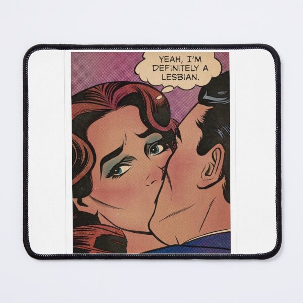 Item preview, Yeah I’m Definitely a Lesbian Retro Comic Design, Funny Lesbian Meme Sticker, Vintage Pop Art WLW Pride Shirt, Sapphic LGBTQ Gift designed and sold by DEVLUSH.