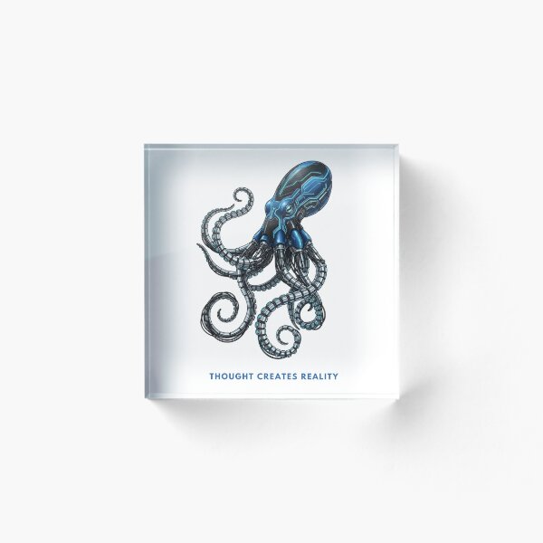 Item preview, El pensamiento crea la realidad: Arte biomecánico del pulpo cibernético designed and sold by CalmFrameArt.