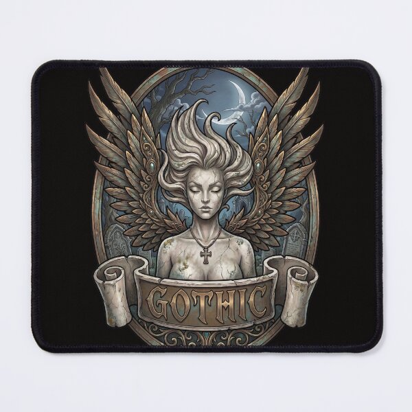 Item preview, Gothic Angel Tombstone designed and sold by GothTees.