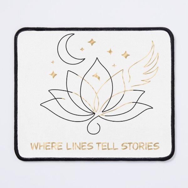 Item preview, Winged Lotus & Moon - Minimalist Celestial Art designed and sold by jee532.
