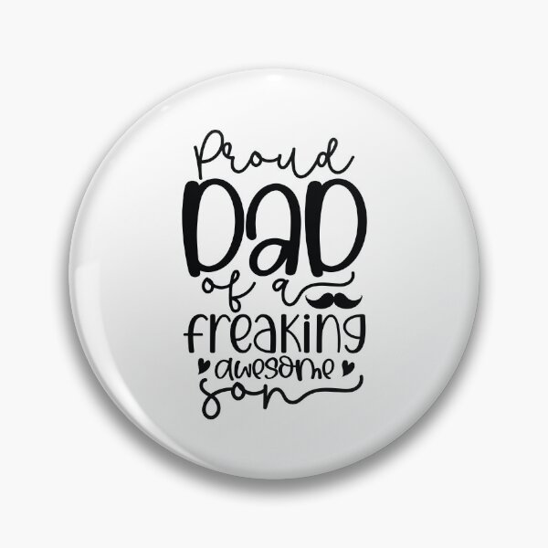 Item preview, Proud Dad Of A Freaking Awesome Son - Cute Fathers Day Retro Vintage Super Husband Family Love Cool Funny Gift designed and sold by FuzionRaptor.