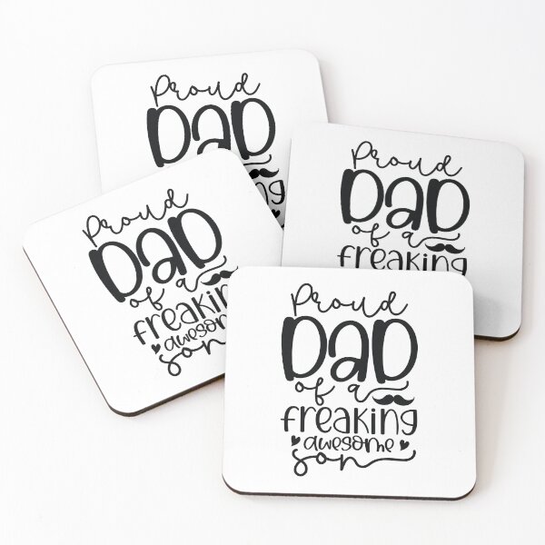 Item preview, Proud Dad Of A Freaking Awesome Son - Cute Fathers Day Retro Vintage Super Husband Family Love Cool Funny Gift designed and sold by FuzionRaptor.