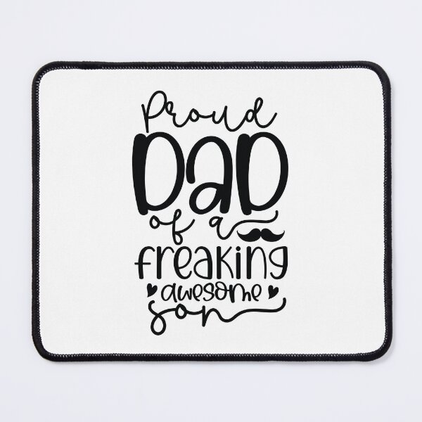 Item preview, Proud Dad Of A Freaking Awesome Son - Cute Fathers Day Retro Vintage Super Husband Family Love Cool Funny Gift designed and sold by FuzionRaptor.