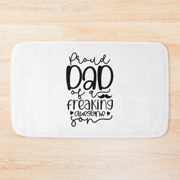 Item preview, Proud Dad Of A Freaking Awesome Son - Cute Fathers Day Retro Vintage Super Husband Family Love Cool Funny Gift designed and sold by FuzionRaptor.