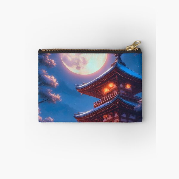 Item preview, Mystic Pagoda Beneath the Lunar Sky designed and sold by ZenGrooves.