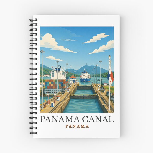 Item preview, Panama Canal - Panama designed and sold by GoodOldVintage.
