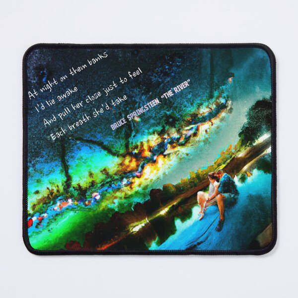 Item preview, Bruce Springsteen “The River” — Dreamlike Neon Americana Art Print & Shirt designed and sold by DiamondSkyShirt.