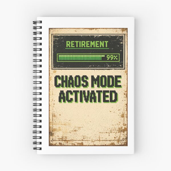 Item preview, Retirement Loading Chaos Mode Activated — Funny Retirement Gift for Coworkers designed and sold by Print Loft.