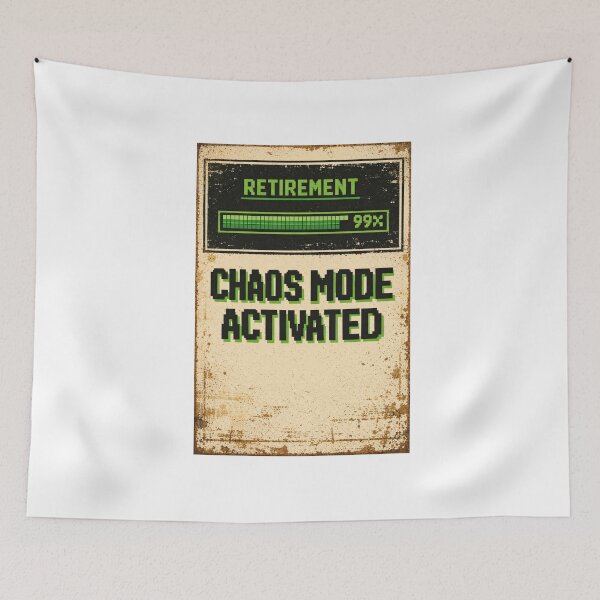 Item preview, Retirement Loading Chaos Mode Activated — Funny Retirement Gift for Coworkers designed and sold by Print Loft.