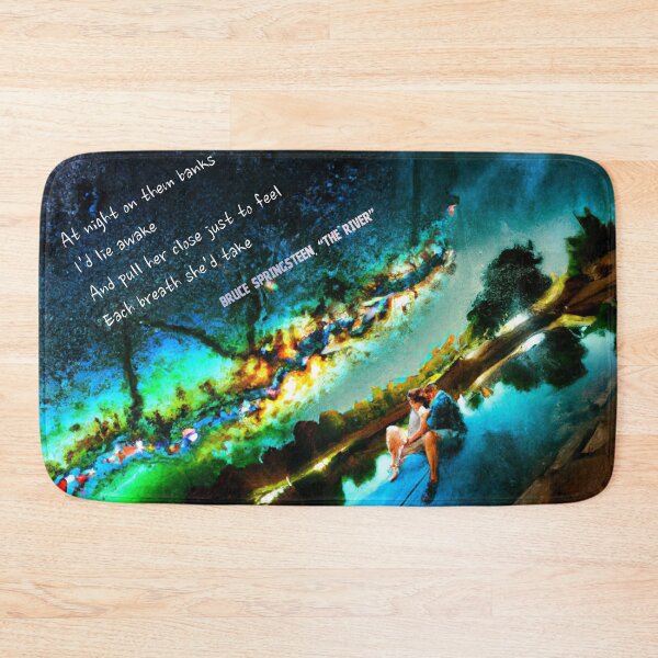 Item preview, Bruce Springsteen “The River” — Dreamlike Neon Americana Art Print & Shirt designed and sold by DiamondSkyShirt.