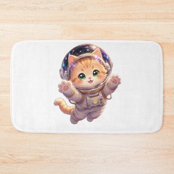 Item preview, Cute Astronaut Cat in Space - Kawaii Astro Kitten Sticker designed and sold by 299Art.