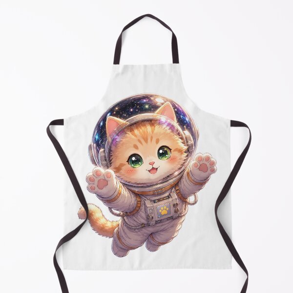 Item preview, Cute Astronaut Cat in Space - Kawaii Astro Kitten Sticker designed and sold by 299Art.