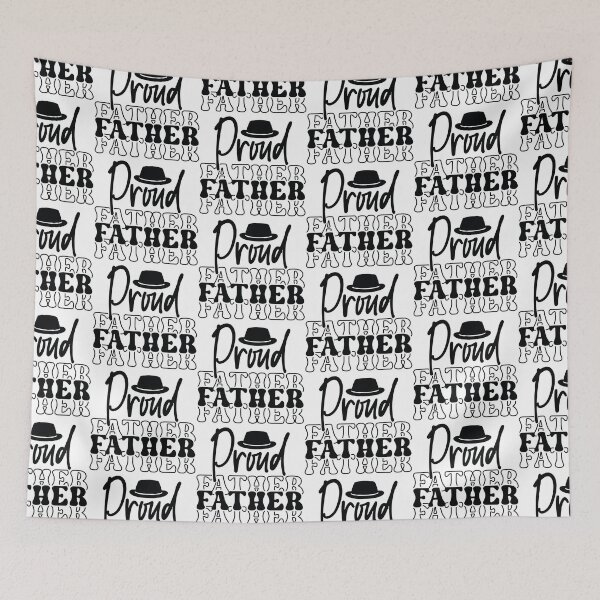 Item preview, Proud Father - Cute Fathers Day Retro Vintage Super Dad Husband Family Love Cool Grandpa Son Daughter Gift designed and sold by FuzionRaptor.