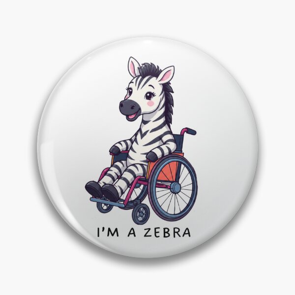 Item preview, Zebra in a wheelchair designed and sold by chronisch.sichtbar.