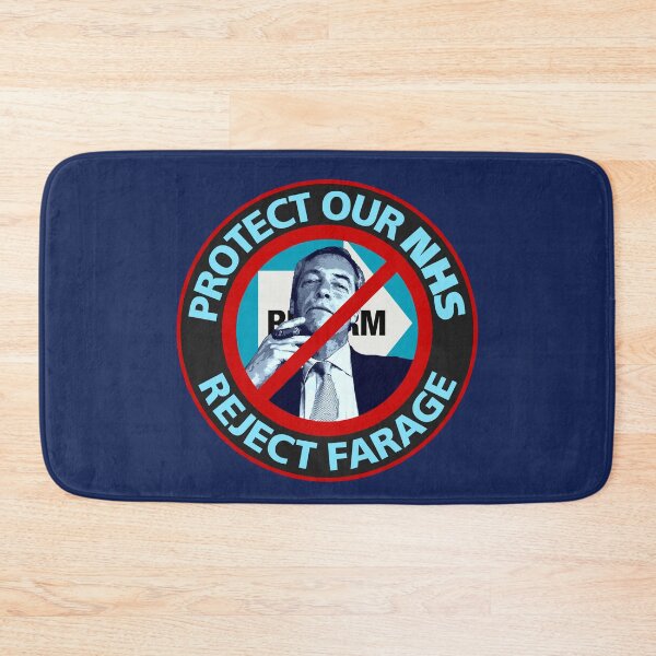 Item preview, PROTECT THE NHS REJECT FARAGE designed and sold by Paparaw.
