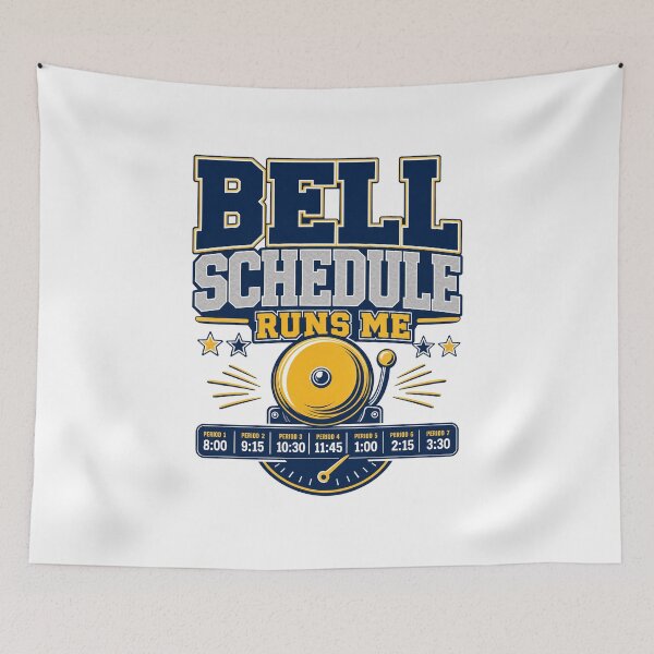Item preview, Funny gift for teachers, Bell Schedule Runs designed and sold by pirminio.