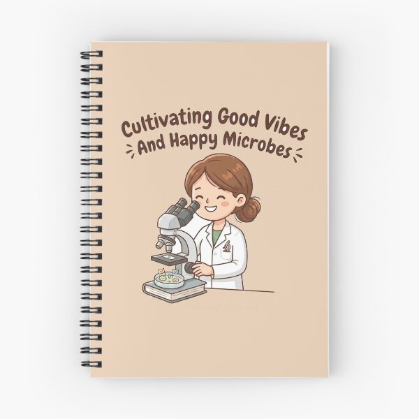 Item preview, Cute Microbiologist Cultivating Good Vibes Sticker designed and sold by BlueMandarin.