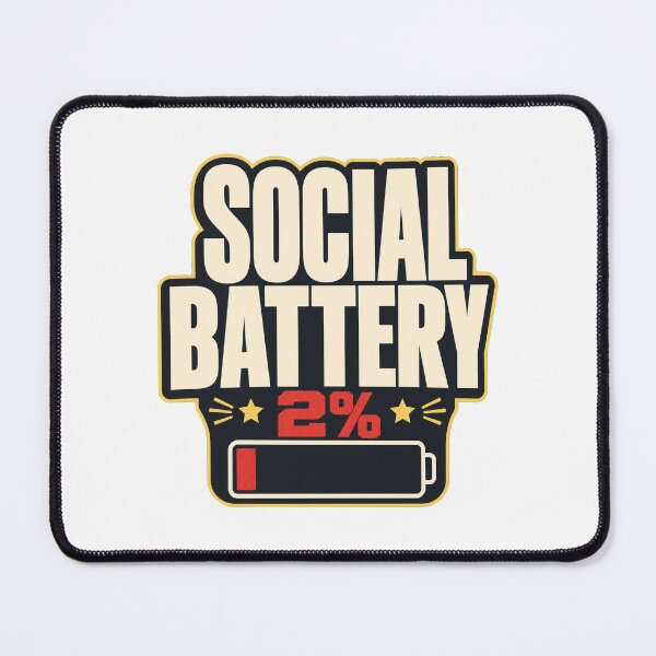 Item preview, Funny gift, Social Battery 2% Gen Z humor designed and sold by pirminio.