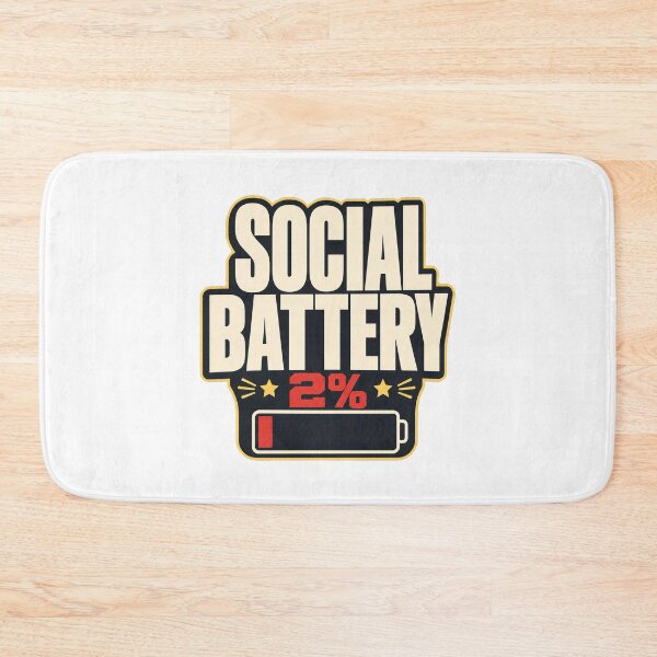 Item preview, Funny gift, Social Battery 2% Gen Z humor designed and sold by pirminio.