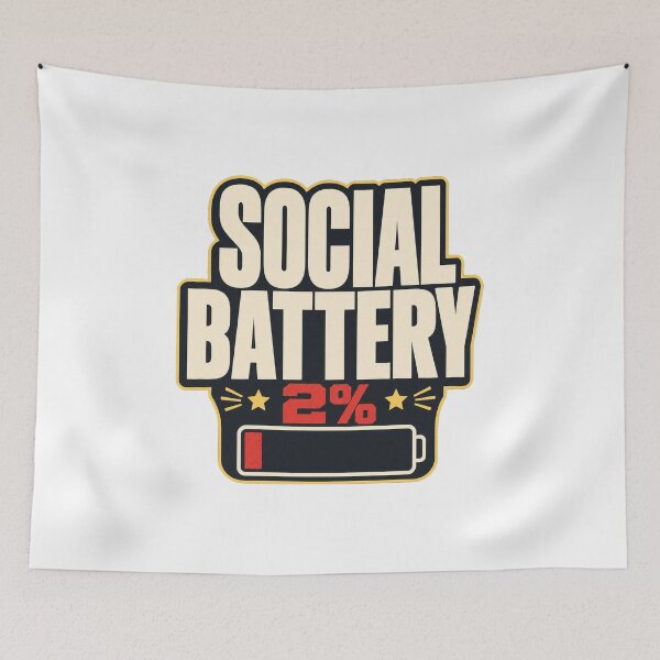 Item preview, Funny gift, Social Battery 2% Gen Z humor designed and sold by pirminio.