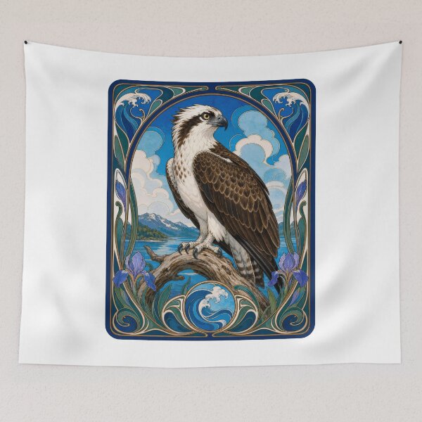 Item preview, Osprey Art Nouveau Bird of Prey Design designed and sold by AntiqueImages.