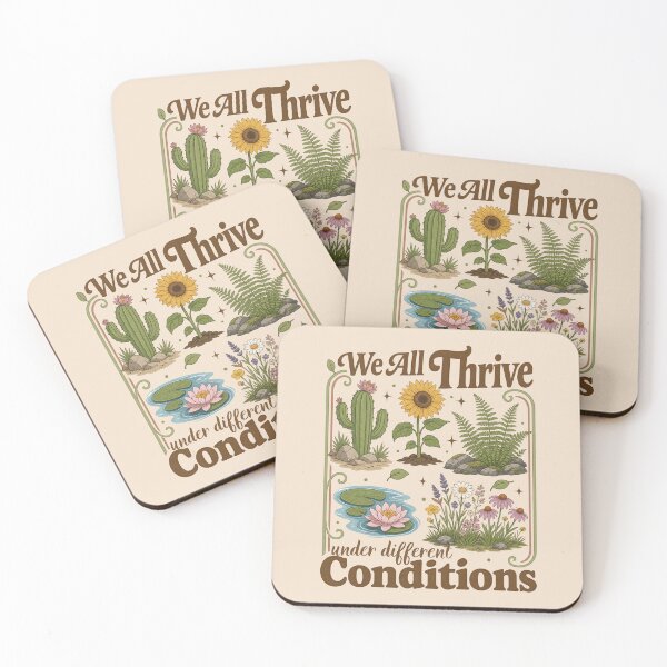 Item preview, We All Thrive Under Different Conditions Cactus Flowers  designed and sold by SunfullyYours.