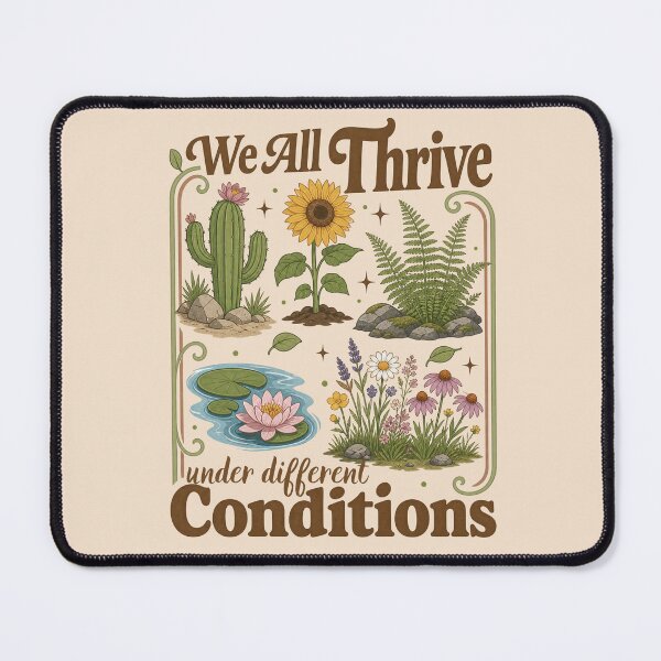 Item preview, We All Thrive Under Different Conditions Cactus Flowers  designed and sold by SunfullyYours.