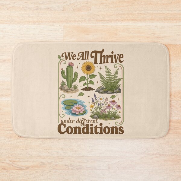 Item preview, We All Thrive Under Different Conditions Cactus Flowers  designed and sold by SunfullyYours.