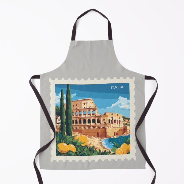 Item preview, Rome Postage Stamp Art – Colosseum, Roman History & Italian Culture Illustration designed and sold by Timeless Decor.