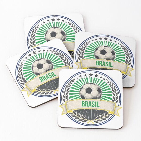 Item preview, Brasil Vintage Soccer Crest — Retro Brazil Football Badge Fan Emblem designed and sold by icemanphotos.