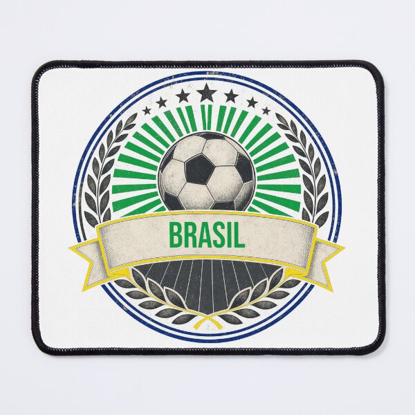 Item preview, Brasil Vintage Soccer Crest — Retro Brazil Football Badge Fan Emblem designed and sold by icemanphotos.